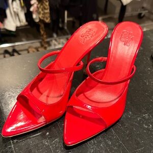 Gia Borghini Bold Scarlet Heels